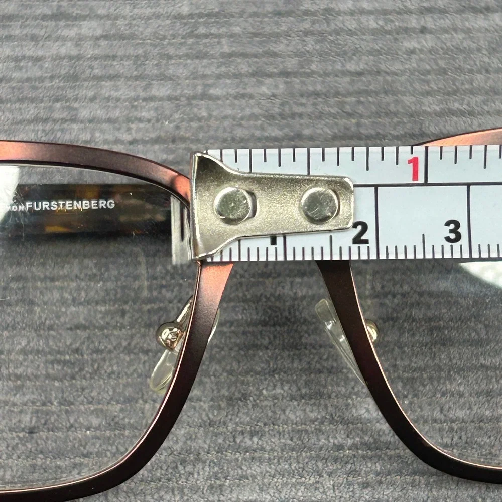 Diane von Furstenberg DVF8051 Brown Tortoise Y2k Eyeglass Frames 49-16-135